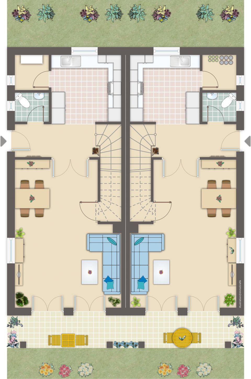 VERMIETET // Sonnige Haushälfte mit Topaustattung *Balkon, Wärmepumpe, Carport ...*