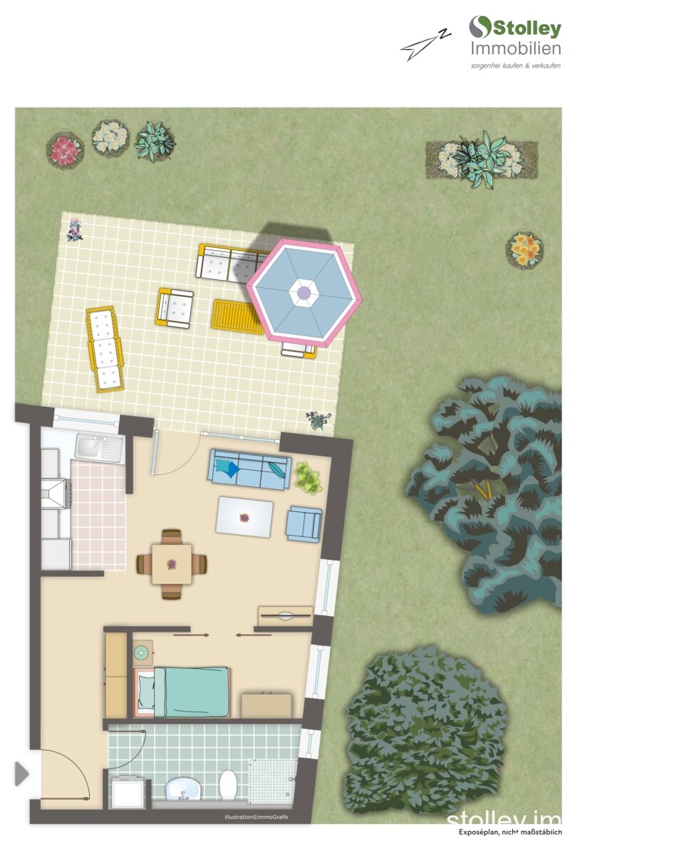 VERMIETET // Ruhiges Appartement mit eigenem Garten * TOP AUSSTATTUNG, ERSTBEZUG *