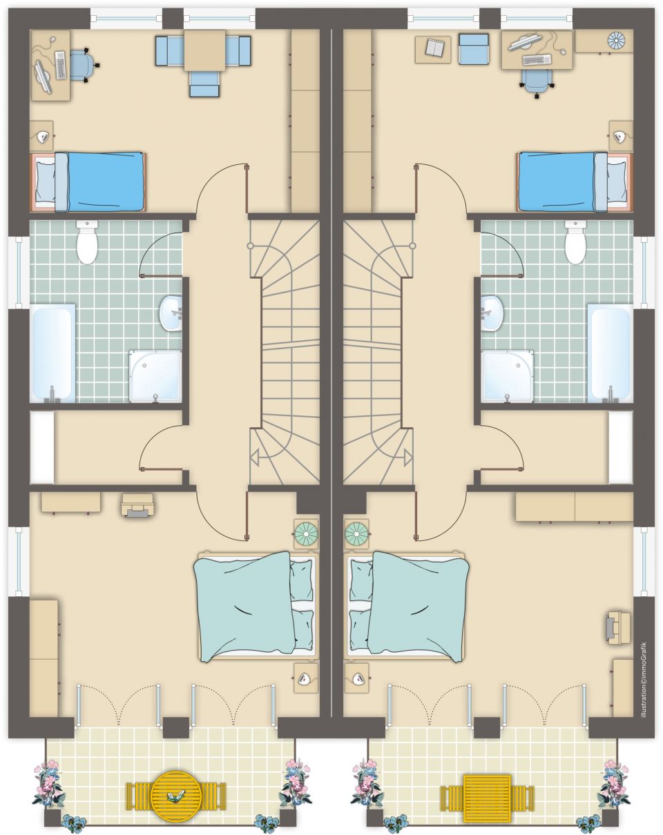 VERKAUFT // Sonnige Haushälfte mit Premium-Austattung *Balkon, Kaminofen, Wärmepumpe, Geothermie, Carport ...*