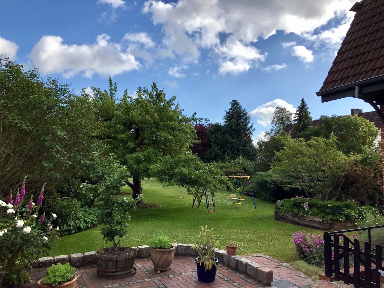 Wunderschöne Aussicht von der Terrasse