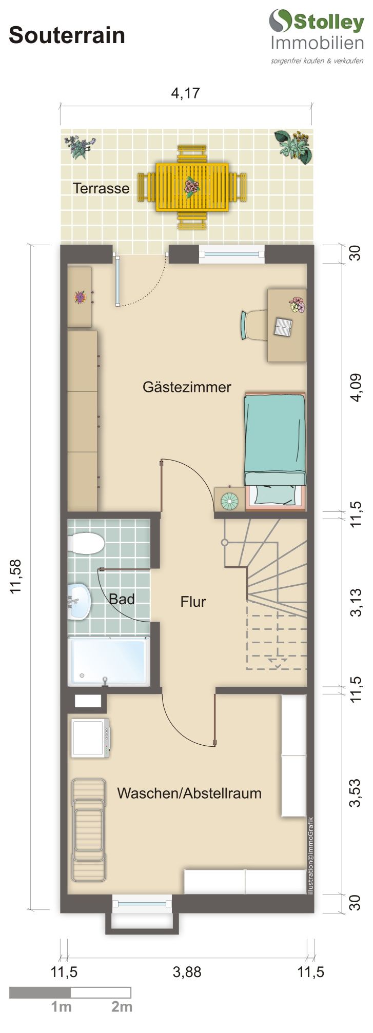 SKIZZE: Kellergeschoss