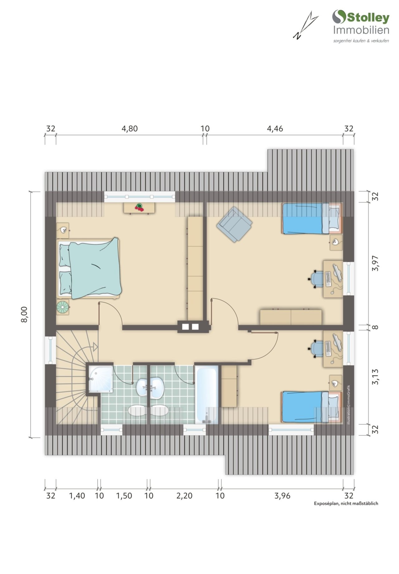 SKIZZE: Grundriss, Dachgeschoss SKIZZE: Grundriss, Dachgeschoss