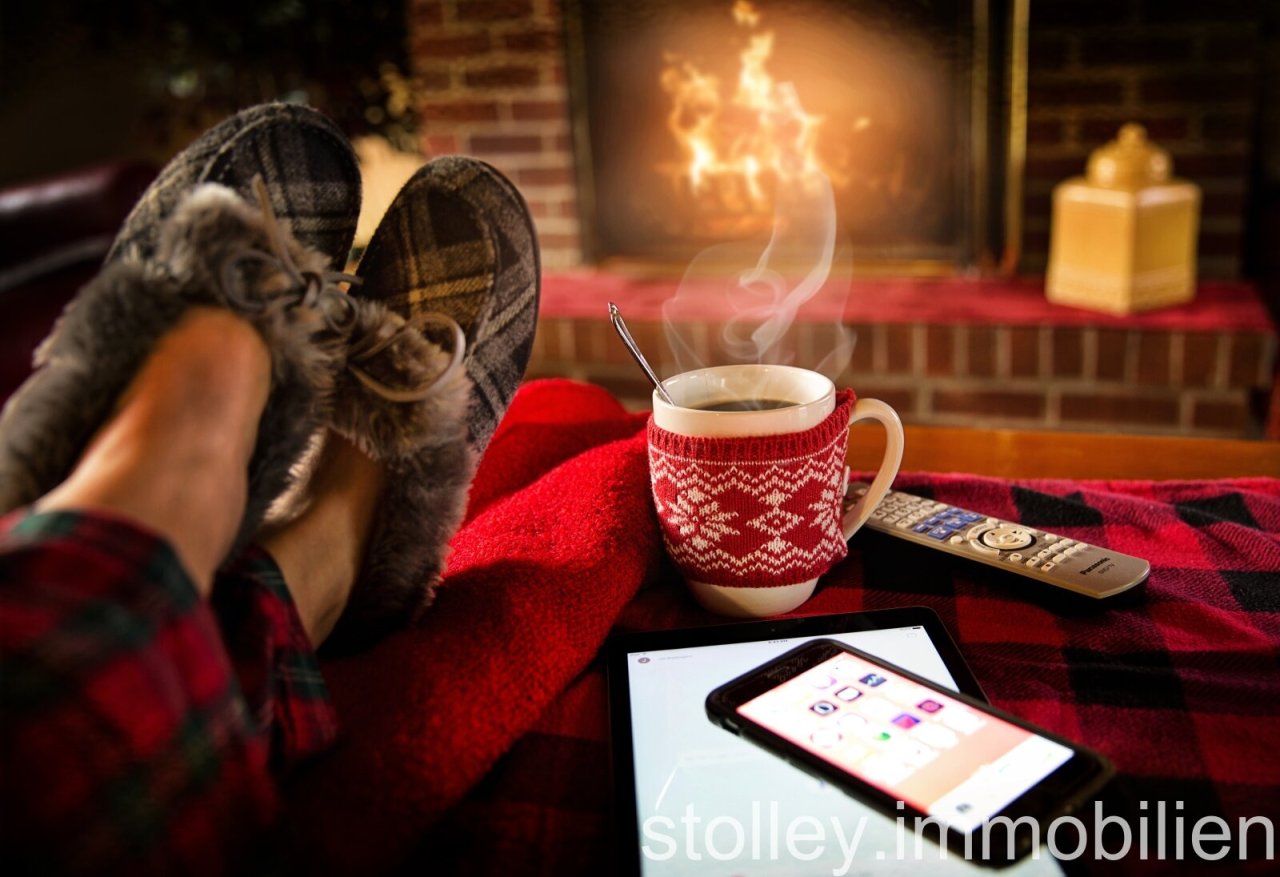 weihnachtliche Entspannung vor dem Kamin weihnachtliche Entspannung vor dem Kamin