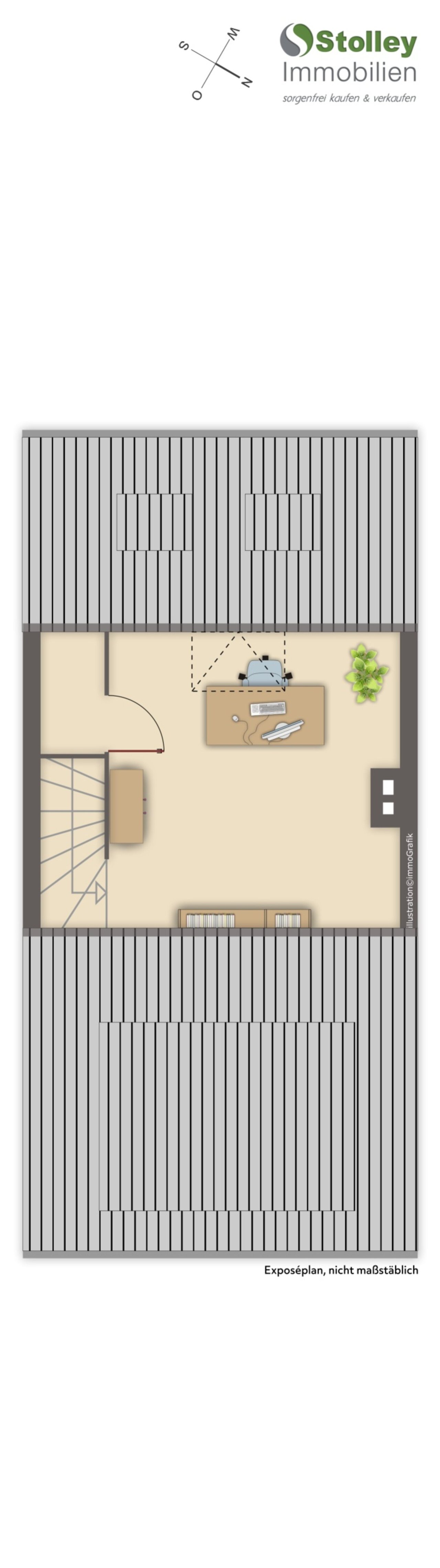 SKIZZE: Grundriss Dachstudio SKIZZE: Grundriss Dachstudio