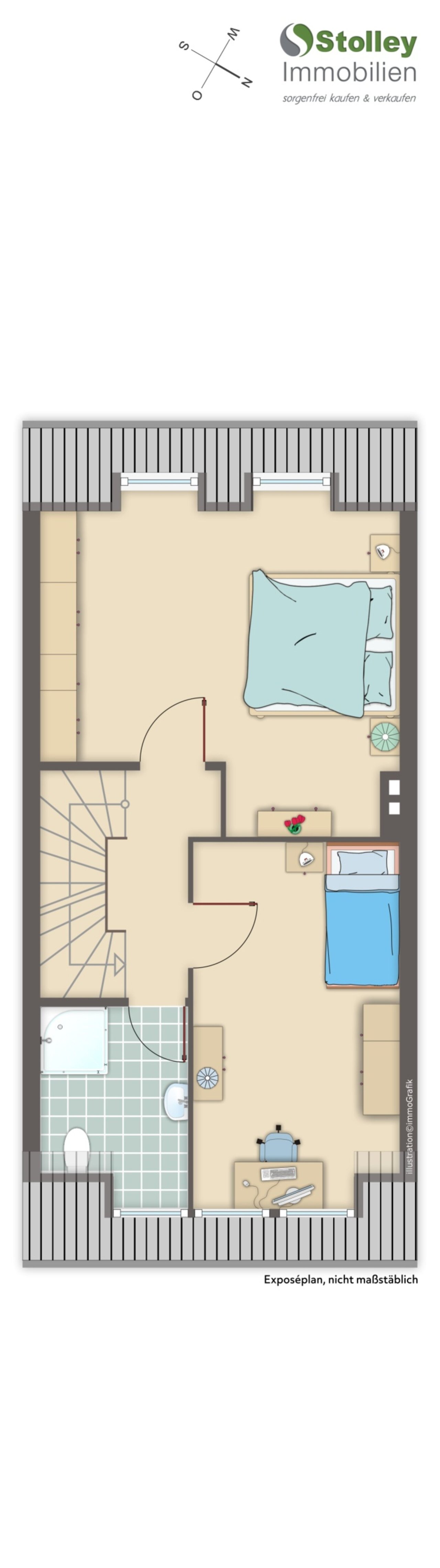 SKIZZE: Grundriss Dachgeschoss (IST-Zustand) SKIZZE: Grundriss Dachgeschoss (IST-Zustand)