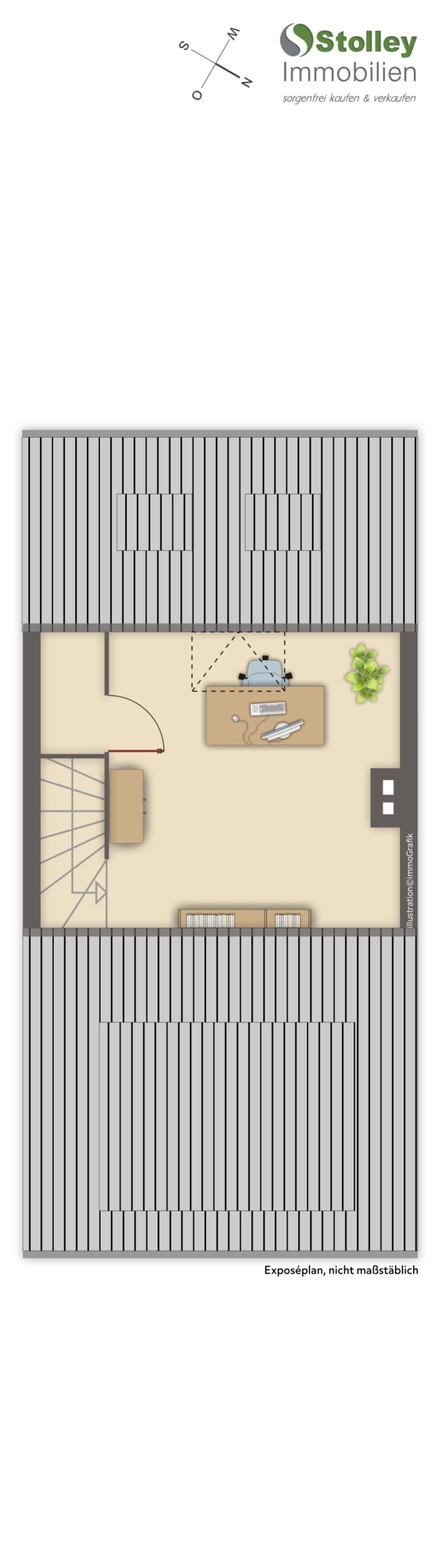 SKIZZE: Grundriss Dachstudio SKIZZE: Grundriss Dachstudio